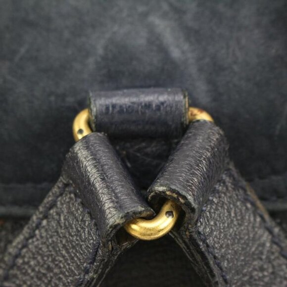 Gucci Navy Suede Bamboo Mini Backpack 56gz421s main image 6
